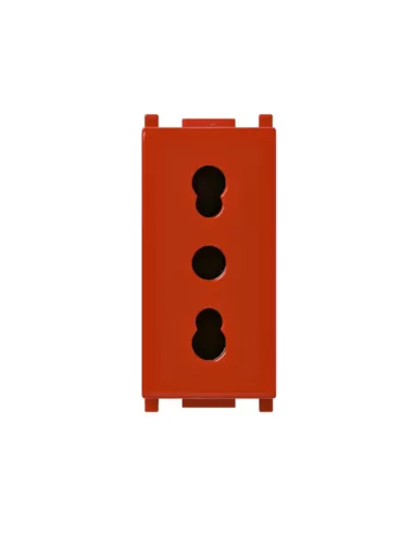 Vimar 14203 R Socket 2P T 16A P17/11 Red Plana